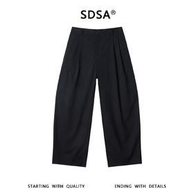 SDSA男装2026新款高贵轻奢韩版百搭竖条纹阔腿休闲裤通勤休闲