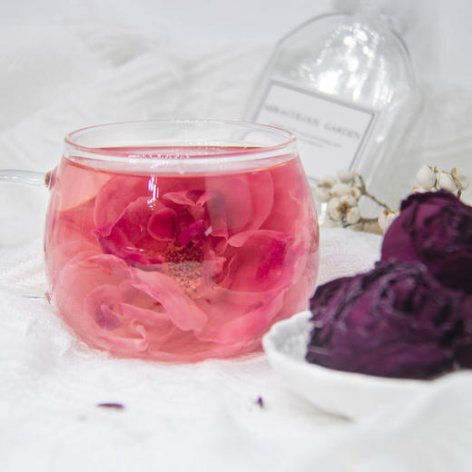 【赠送精油皂玫瑰酱】云南雲巅源府冻干墨红玫瑰 120g/罐送礼袋 商品图2