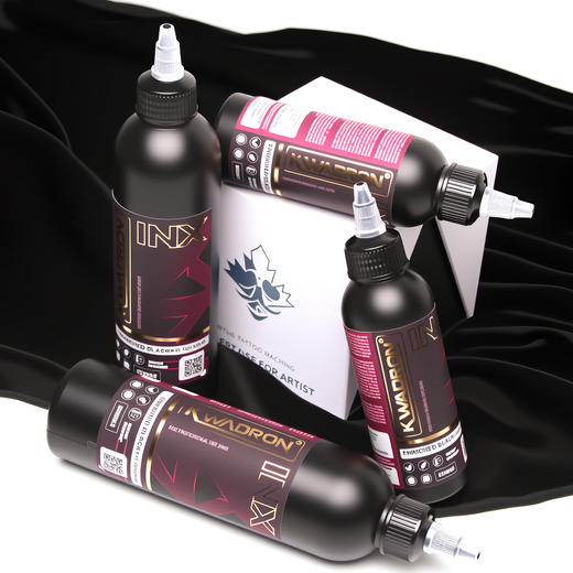 KWADRON INX 卡瓦隆纹身色料黑色刺青颜料墨水割线打雾波兰进口龙 商品图4