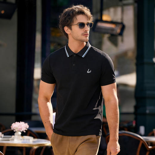 【DG】大依优型大码男装夏季翻领POLO衫短袖商务休闲透气T恤300斤上衣 商品图1