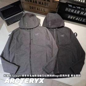 F0316113羊毛加厚保暖型刺绣logo软壳外套男女同款