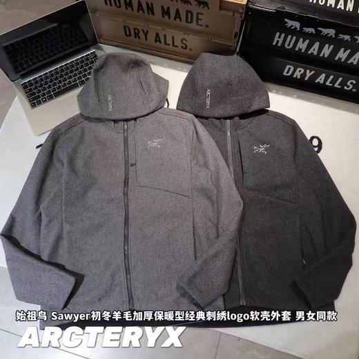 F0316113羊毛加厚保暖型刺绣logo软壳外套男女同款 商品图0