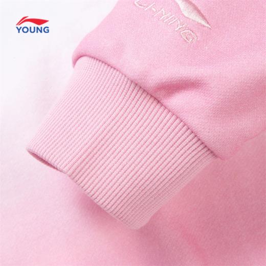 李宁女大童宽松套头连帽卫衣YWDW090 商品图7