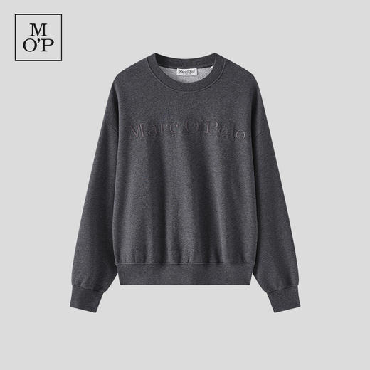 Marc O'Polo/MOP冬季新款时尚经典品牌logo刺绣宽松圆领女士卫衣 商品图4