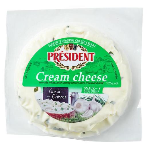 总统蒜葱风味奶油奶酪125g 商品图0