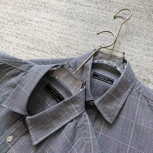 F031653男士长袖衬衫上衣春秋季新款舒适休闲格子衬衣外套 商品图5