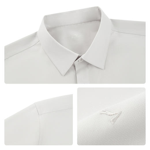 【铜氨丝】柒牌男装2026夏季新款微肌理柔软亲肤商务短袖衬衫男 130A70480 商品图3