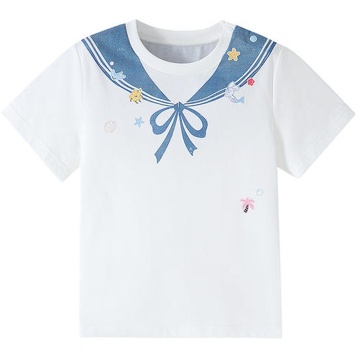 【实体店同款】女童圆领短袖上衣夏季新款安奈儿童装XG621201 商品图6