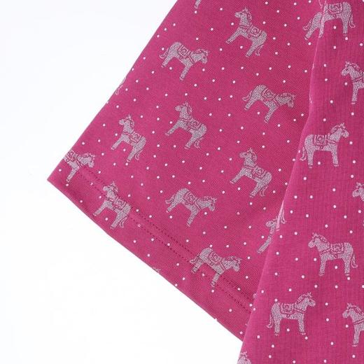 26T143SDSA男装2026新款高贵轻奢时尚波点满印奔马印花圆领短袖T恤百搭 商品图4