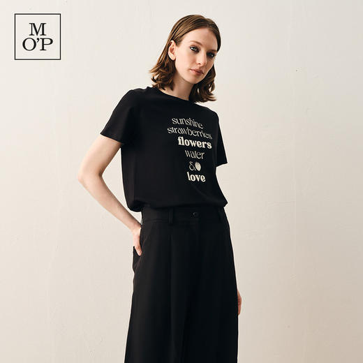 Marc O'Polo/MOP春季新款经典草莓系列纯棉简约圆领短袖T恤女上衣 商品图1