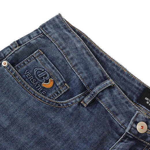 半身缘男裤 春季透气经典舒适柔软合体版牛仔裤261301U10130263 商品图2