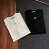 F0316112春夏新款铁标印花logo贴布刺绣圆领短袖T恤 商品缩略图0