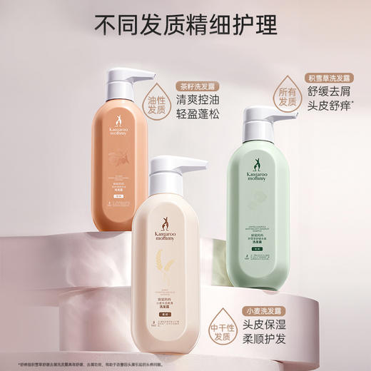 【小麦洗护套装】洗护沐精细护理 柔顺/控油/去屑洗护3件套 商品图1