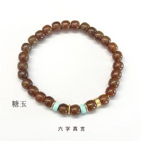 18k金和田玉绿松石手串手链女士礼物MEMORA诗普琳NB004901