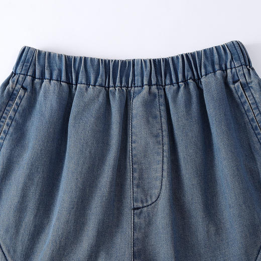 【实体店同款】男童全腰牛仔中裤夏季新款安奈儿童装AB626147 商品图4