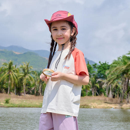 【10A抗菌】棉花堂夏款撞色不粘人弹性童装短袖速干T恤-- FD61128 商品图8