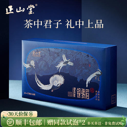 正山堂 宋风雅韵银骏眉礼盒装 正山小种红茶特级茶叶年货送礼102g 商品图0