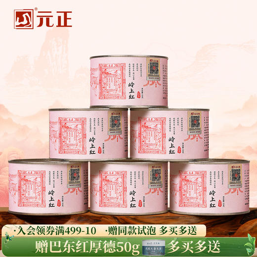 元正 茶票岭上红 特级红茶浓香型小种武夷红茶罐装50g/150g/300g 商品图0