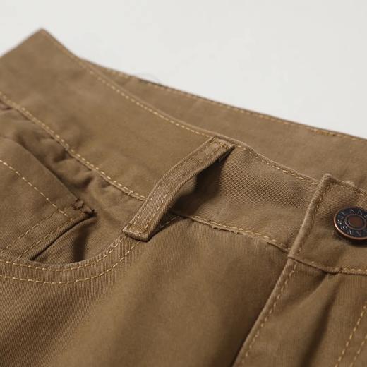 F031645秋季弹力透气修身小直筒水洗复古纯色男士休闲长裤 商品图8