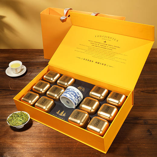 【西湖牌钱塘产区龙井】2026新茶 西湖牌《上春山》明前特级龙井150g礼盒 龙井茶 钱塘产区 商品图2