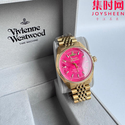 原单薇薇安西太后 女士石英腕表 表径39mm 火龙果色玫红表盘 商品图2