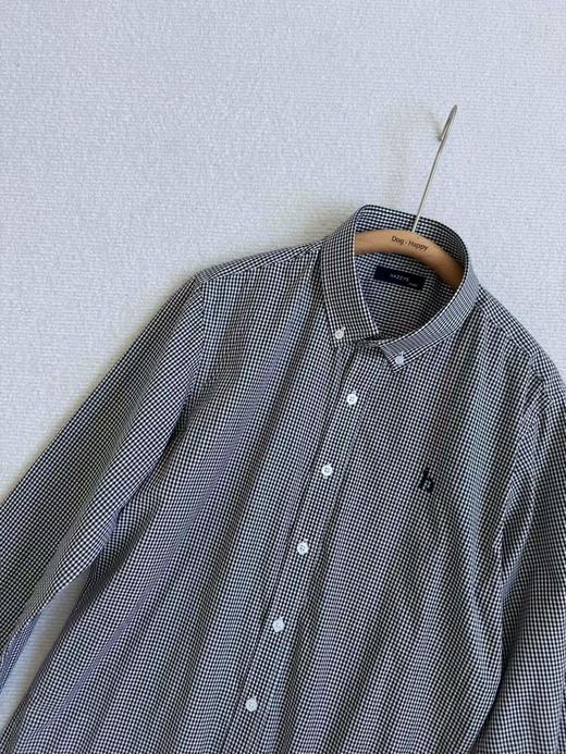F031655春夏新品挺括感十足通勤休闲小细格纹牛津纺长袖衬衫 商品图2