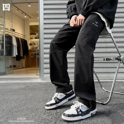 F031649高密度特定梭织全棉纱卡面料立体剪裁户外机能风工装裤 商品图0