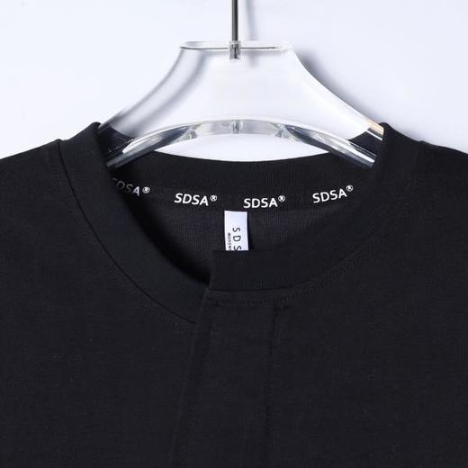 SDSA男装2026新款高贵轻奢简约时尚不规则设计短袖T恤百搭显瘦 商品图1