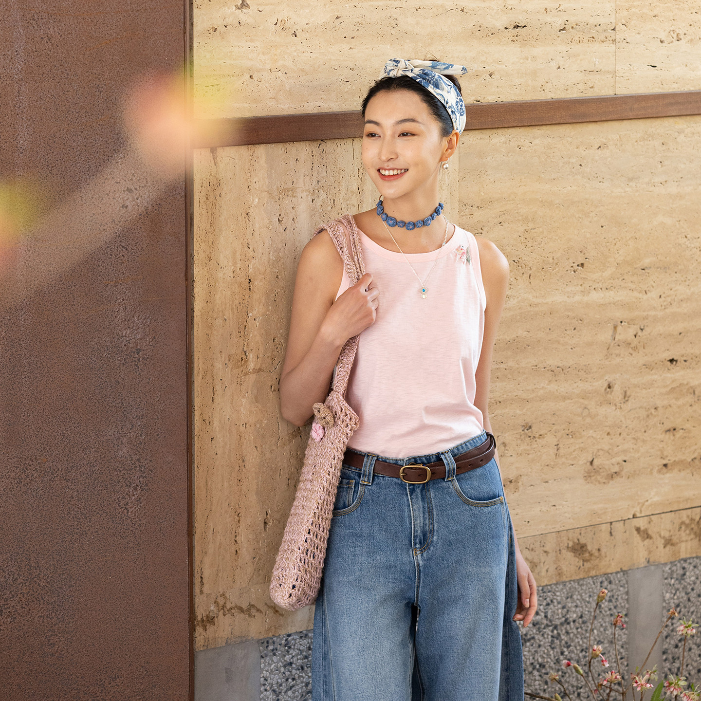 牧衣游原创 手工刺绣纯棉背心女 限量福利款 双林不支持会员折