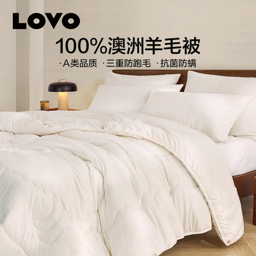 LOVO乐蜗 倍·暖 抗菌防螨澳毛加厚冬被-亲暖 商品图2