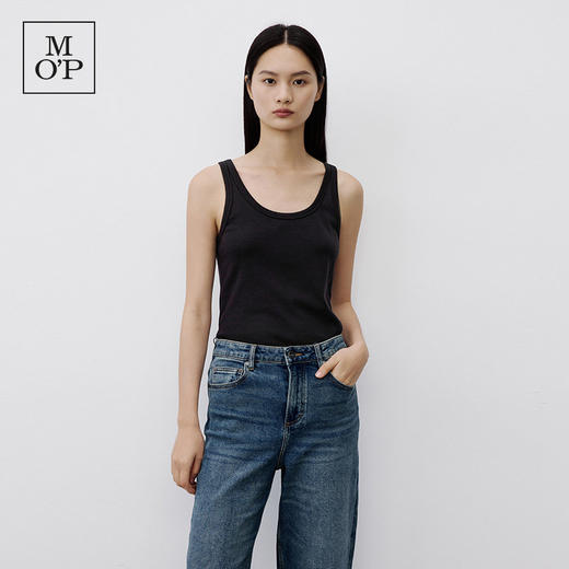 Marc O'Polo/MOP春夏新款好看简约圆领纯棉无袖T恤简约美式背心女 商品图2