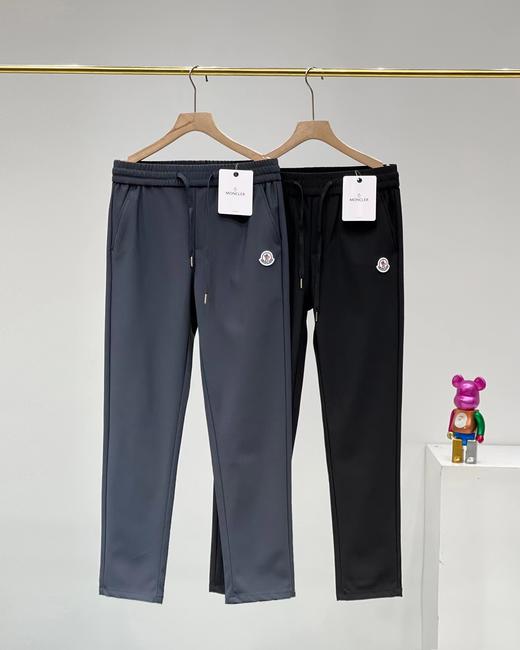 F031694春秋季新款牛奶丝加厚松紧腰宽松男士直筒运动休闲裤 商品图0