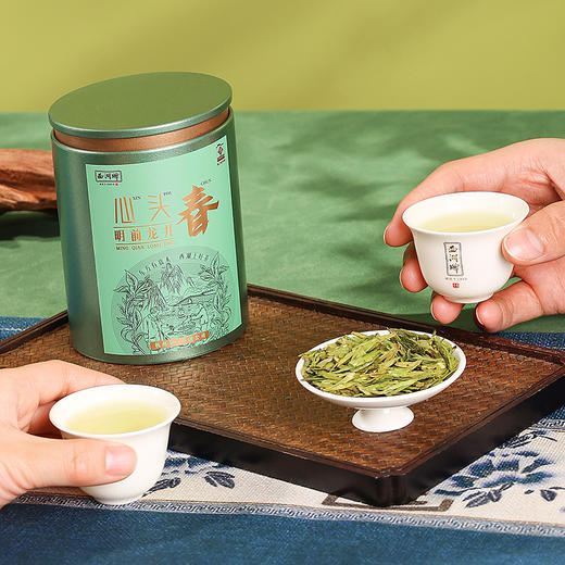 【西湖牌钱塘产区龙井】2026新茶 西湖牌《心头春》特级早春龙井30g罐装 龙井茶 钱塘产区 商品图3
