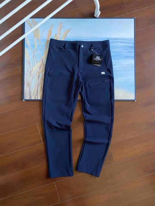 F0316111男士纯色拉链休闲户外登山徒步直筒休闲长裤 商品图0