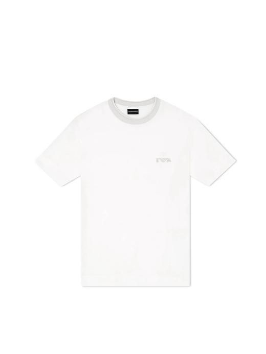 毒家，2026春夏新款 Armani阿玛尼EA 男士纯色珠地棉短袖T恤EVA 短袖 商品图2