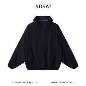 SDSA男装2026新款高贵轻奢时尚简约纯色拉链立领夹克外套户外百搭