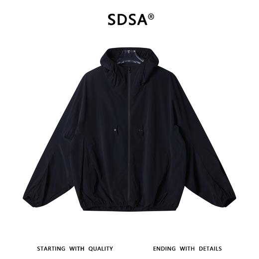 SDSA男装2026新款高贵轻奢时尚简约纯色拉链立领夹克外套户外百搭 商品图0