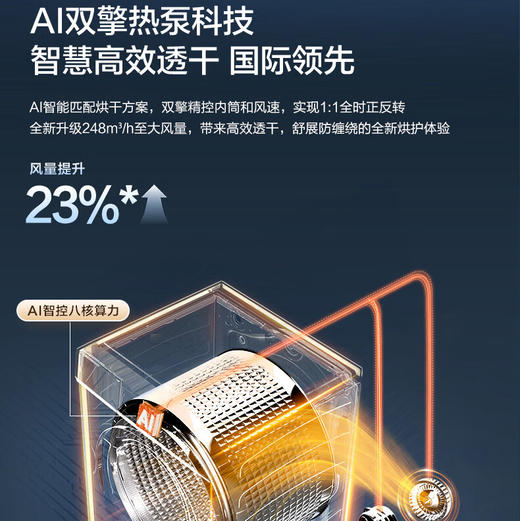 海尔（Haier）洗烘套装 XQG100-BLE7AD3U1+GA100-SZ7AD3U1 云溪5.0 商品图8