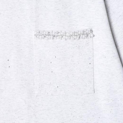 SDSA男装2026新款高贵轻奢简约满天星镶珠子设计圆领短袖T恤百搭 商品图2