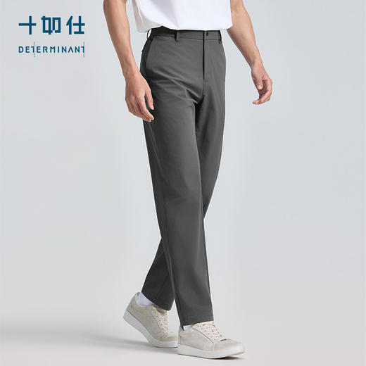 【门店同款】十如仕春夏新品微弹微直筒防泼水松紧腰长裤SP08-02 商品图1