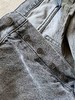F031654重工水洗灰Wesley牛仔裤下摆毛边排扣门襟男士长裤 商品缩略图8