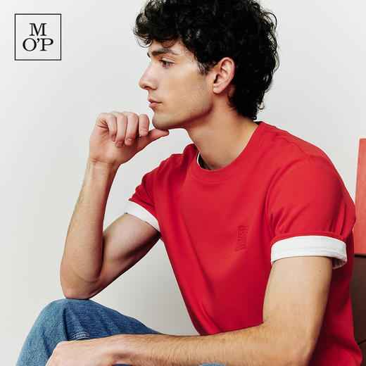 Marc O'Polo/MOP新年系列25春季新款纯棉圆领印花短袖T恤男女上衣 商品图4