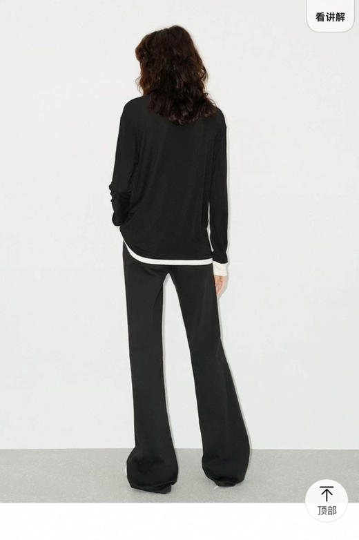 【秒杀价已调 直接拍】Mo家 莱赛尔棉 假两件 圆领长袖针织衫 商品图9