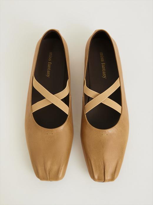 油腊牛皮复古褶皱芭蕾舞单鞋ACG1FTW089 商品图14