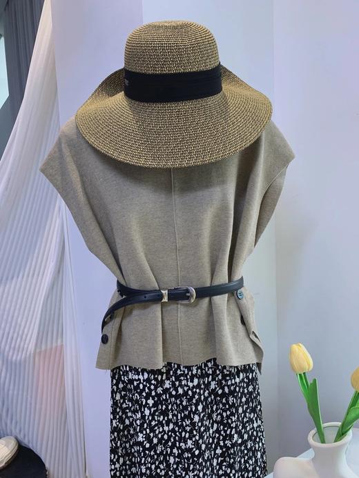 老美纯原！无补！大帽檐蝴蝶结遮阳防晒帽  26Y03059- 商品图10