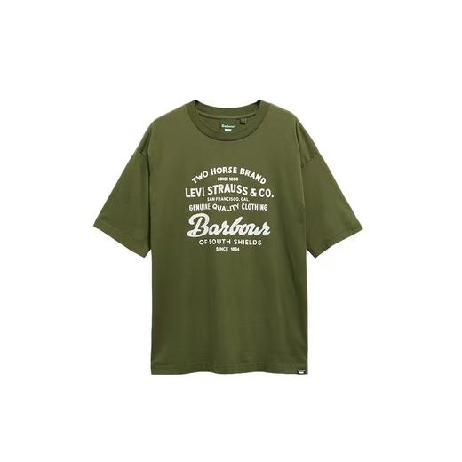 F031641联名款宽松剪裁自带中性松弛感情侣印花T恤上衣 商品图1