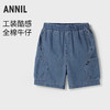【实体店同款】男童全腰牛仔中裤夏季新款安奈儿童装AB626147 商品缩略图0