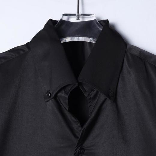 SDSA男装2026新款高贵轻奢新中式纯色垂感长袖衬衫百搭时尚衬衣 商品图1