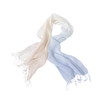 绽放/LSX024朵薄雾*纯亚麻粉蓝渐变流苏围巾披肩春夏旅行透气百搭 商品缩略图4