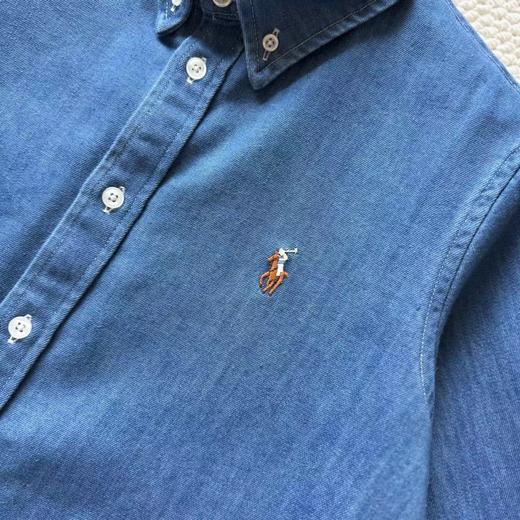 F031609春季新款复古老钱风刺绣男女同款棉质好看百搭长袖衬衣 商品图3